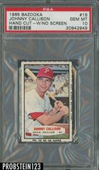 Johnny Callison [Hand Cut w/No Screen] #15 Baseball Cards 1965 Bazooka Prices