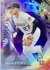 Trevor Story [Purple] Baseball Cards 2017 Bowman Platinum Prices