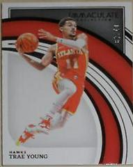 Trae Young [Red] Basketball Cards 2021 Panini Immaculate Collection Prices