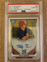 Billy Burns [Chrome] #BB Baseball Cards 2014 Bowman Prospect Autograph Prices