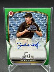 Jackson Wolf [Green] #PPA-JWF Baseball Cards 2023 Bowman Paper Prospect Autographs Prices