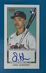 Steven Kwan [Autograph] Baseball Cards 2022 Topps 206 Prices