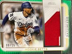 Mookie Betts [Green] #DJR-MBE Baseball Cards 2023 Topps Definitive Jumbo Relic Collection Prices