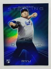 Hyun Jin Ryu [Blue Refractor] #17 Baseball Cards 2013 Bowman Sterling Prices