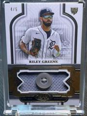 Riley Greene #T1UB-RG Baseball Cards 2023 Topps Tier One Uniform Button Relics Prices