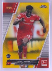 Taiwo Awoniyi [Gold Refractor] Soccer Cards 2021 Topps Chrome Bundesliga Prices