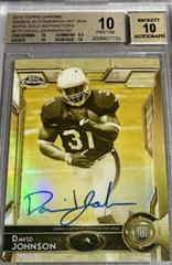David Johnson [Autograph Gold Sepia Refractor] #177 Football Cards 2015 Topps Chrome Prices