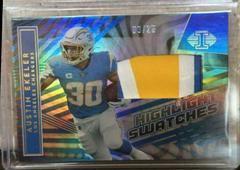 Austin Ekeler [Gold] #HS-AE Football Cards 2022 Panini Illusions Highlight Swatches Prices