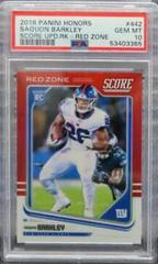 Saquon Barkley [Red Zone] #442 Football Cards 2018 Panini Honors Score Update Rookies Prices
