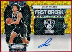 Jalen Wilson [Gold] #3 Basketball Cards 2023 Panini Prizm Fast Break Rookie Autograph Prices