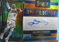 Allen Iverson [Tie Dye Prizm] #IF-AIV Basketball Cards 2021 Panini Select In Flight Signatures Prices