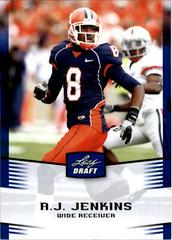 A.J. Jenkins [Blue Border] #1 Football Cards 2012 Leaf Draft Prices