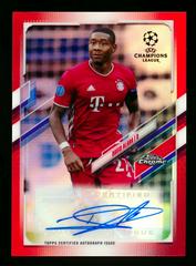 David Alaba [Red Refractor] Soccer Cards 2020 Topps Chrome UEFA Champions League Autographs Prices