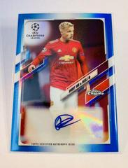 Donny van de Beek [Blue Refractor] Soccer Cards 2020 Topps Chrome UEFA Champions League Autographs Prices