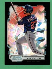 Alex Kirilloff [Black Atomic Refractor] #BPR-12 Baseball Cards 2019 Bowman Sterling Prices