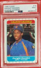 Dwight Gooden #16 Baseball Cards 1986 Fleer League Leaders Prices