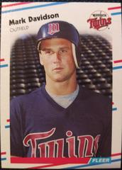 Mark Davidson #8 Baseball Cards 1988 Fleer Prices