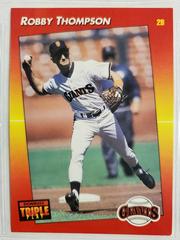 Robby Thompson Baseball Cards 1992 Panini Donruss Triple Play Prices