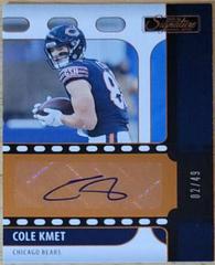 Cole Kmet [Bronze] #SS-CKM Football Cards 2021 Panini Chronicles Signature Series Prices