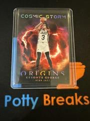 Keyonte George [Red] #21 Basketball Cards 2023 Panini Origins Cosmic Storm Prices