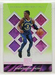 Aaron Holiday [Green] Basketball Cards 2018 Panini Status Rookie Credentials Prices