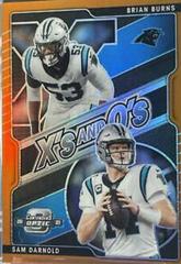 Brian Burns, Sam Darnold [Orange] #XO-6 Football Cards 2021 Panini Contenders Optic Xs and Os Prices