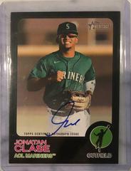 Jonatan Clase [Black] #ROA-JCL Baseball Cards 2022 Topps Heritage Minor League Real One Autographs Prices