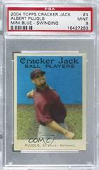 Albert Pujols [Mini Blue] #3 Baseball Cards 2004 Topps Cracker Jack Prices