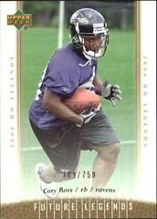 Cory Ross #123 Football Cards 2006 Upper Deck Legends Prices