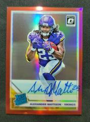 Alexander Mattison [Red] #181 Football Cards 2019 Donruss Optic Rated Rookie Autographs Prices