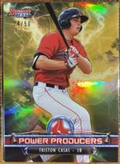 Triston Casas [Gold] #PP-TC Baseball Cards 2018 Bowman's Best Power Producers Prices