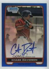 Chase Davidson [Autograph Blue Refractor] #BCACD Baseball Cards 2012 Bowman Chrome Prospects Prices