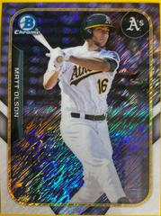 Matt Olson [Gold Shimmer Refractor] Baseball Cards 2015 Bowman Chrome the Farm's Finest Minis Prices
