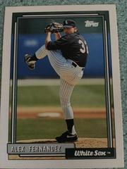 Alex Fernandez #755 Baseball Cards 1992 Topps Prices