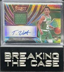 Tremont Waters [Tie Dye] Basketball Cards 2019 Panini Select Rookie Jersey Autographs Prices