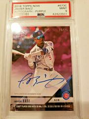 Javier Baez [Autograph Purple] #673C Baseball Cards 2018 Topps Now Prices