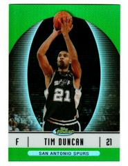 Tim Duncan [Green Refractor] Basketball Cards 2006 Finest Prices