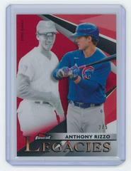 Anthony Rizzo, Ernie Banks [Red Refractor] #FL-AE Baseball Cards 2021 Topps Finest Legacies Prices