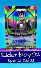 Kurt Busch [Rainbow] #E-KU Racing Cards 2020 Panini Prizm Nascar Endorsements Autographs Prices