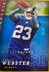 Corey Webster [UD Exclusives Spectrum] #257 Football Cards 2005 Upper Deck Prices