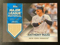 Anthony Rizzo [Black] #MLM-AR Baseball Cards 2022 Topps Major League Material Relics Prices