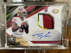 Trey Lance [Patch Autograph Gold Spotlight] #103 Football Cards 2021 Panini Limited Prices