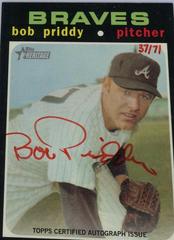Bob Priddy [Red Ink] #BPR Baseball Cards 2020 Topps Heritage Real One Autographs Prices