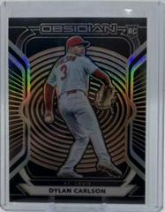 Dylan Carlson [Electric Etch Orange] #4 Baseball Cards 2021 Panini Chronicles Obsidian Prices