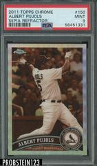 Albert Pujols [Sepia Refractor] #150 Baseball Cards 2011 Topps Chrome Prices