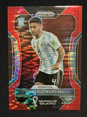 Gonzalo Montiel [Breakaway Red] #3 Soccer Cards 2022 Panini Prizm World Cup Prices