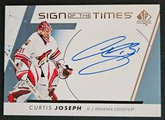 Curtis Joseph Hockey Cards 2022 SP Authentic Sign of the Times Prices