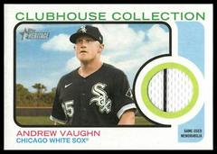 Andrew Vaughn #CCR-AV Baseball Cards 2022 Topps Heritage Clubhouse Collection Relics Prices