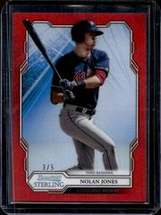 Nolan Jones [Red Refractor] Baseball Cards 2019 Bowman Sterling Prices