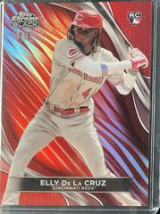 Elly De La Cruz [Red Refractor] #17 Baseball Cards 2024 Topps Chrome Black Prices